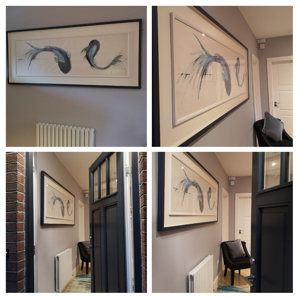 Original Painting - 2 Blue Fish