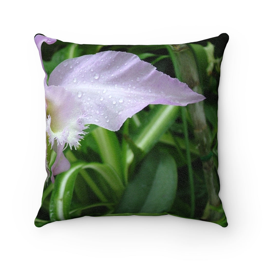 Original Art Faux Suede Square Cushion with insert by Linda Goodman