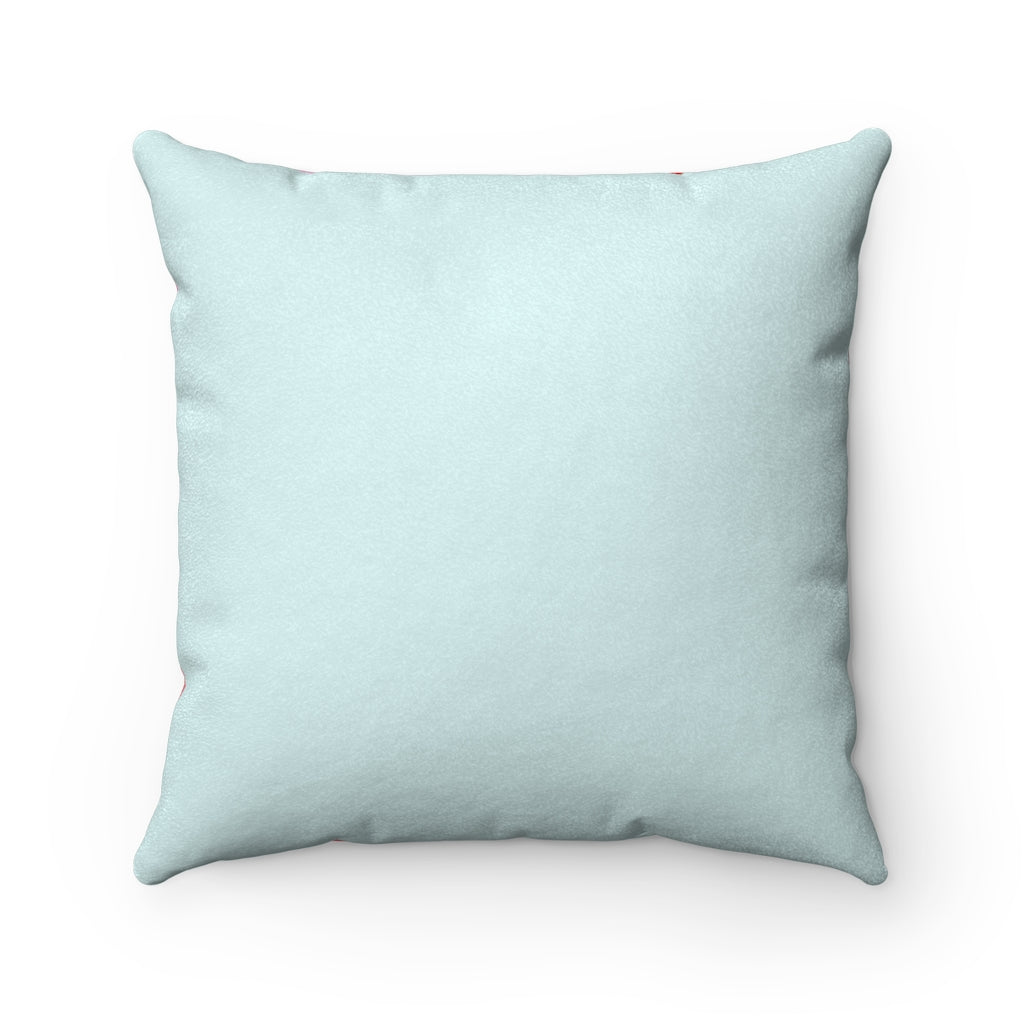 Original Art Faux Suede Square Cushion with insert by Linda Goodman