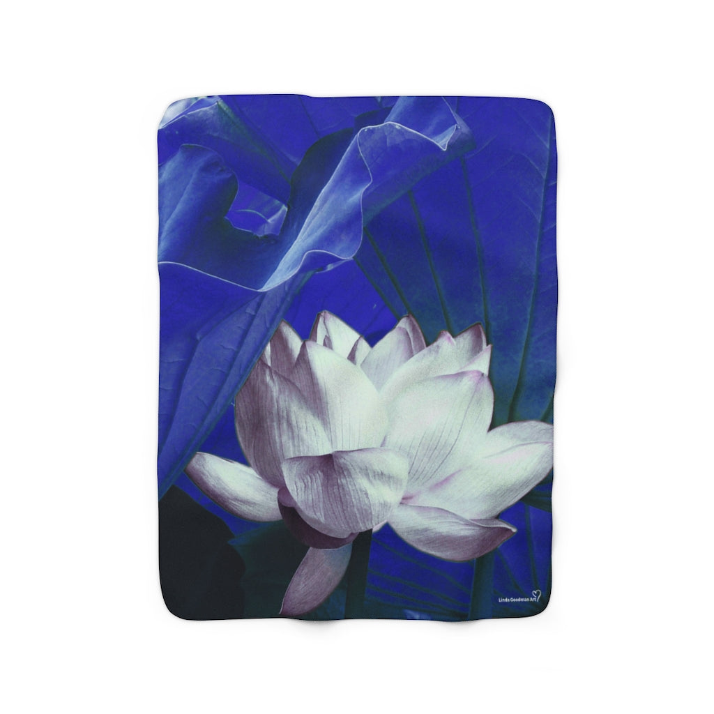 Original Art Fleece Blanket by Linda Goodman
