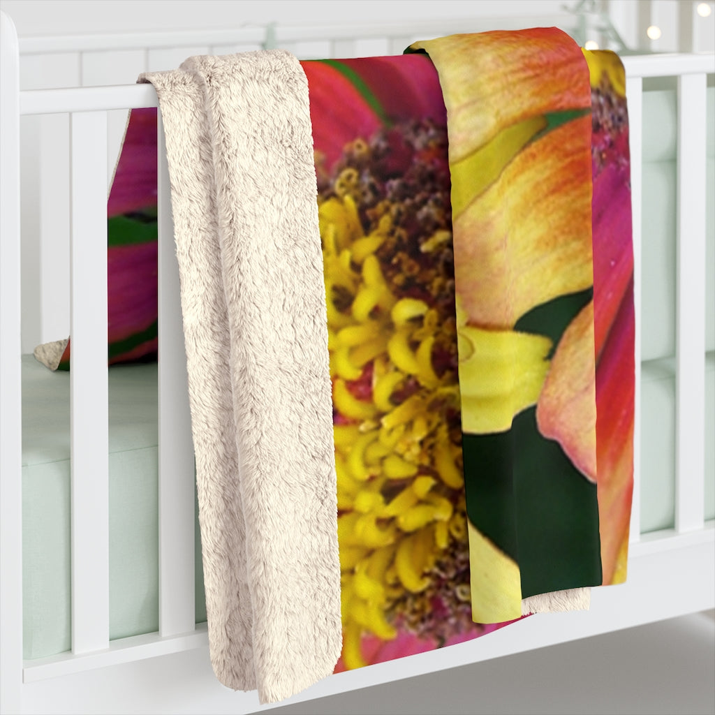 Original Art Fleece Blanket by Linda Goodman