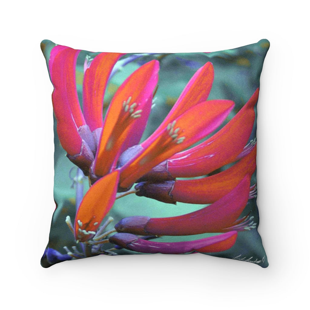 Original Art Faux Suede Square Cushion Cover (only) by Linda Goodman