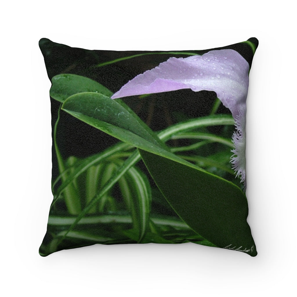 Original Art Faux Suede Square Cushion Cover (only) by Linda Goodman