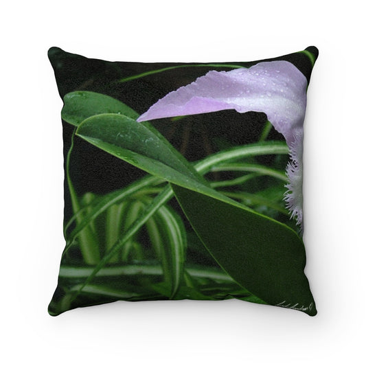 Original Art Faux Suede Square Cushion Cover (only) by Linda Goodman