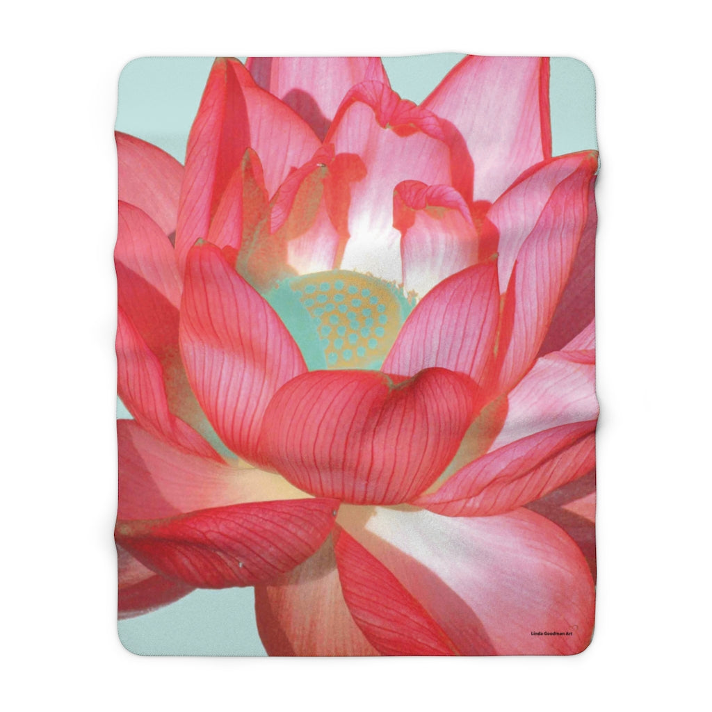 Original Art Fleece Blanket by Linda Goodman