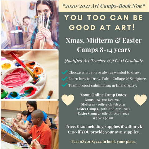 2020/2021 Art Camps - Book Now