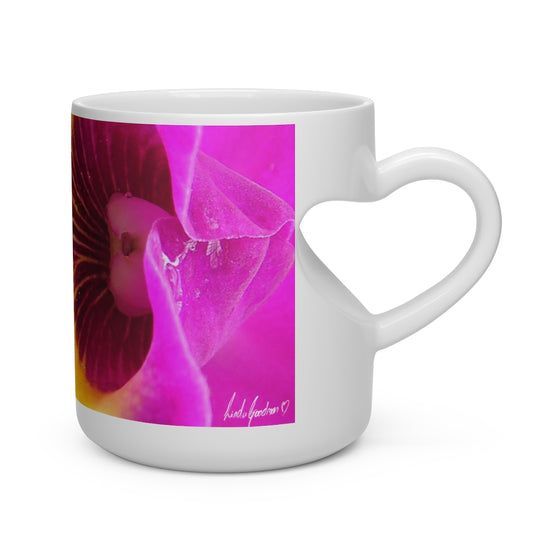 Original Art Heart Shape Mug by Linda Goodman