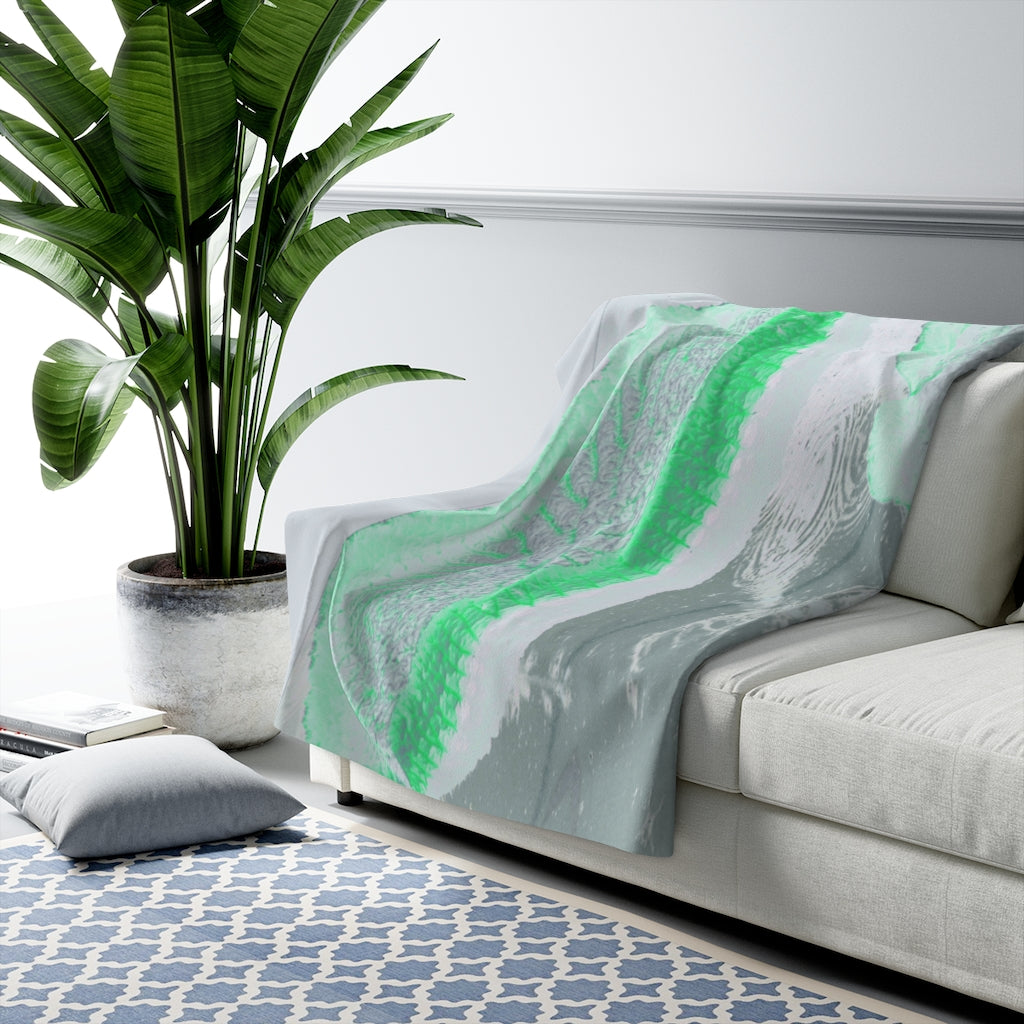Original Art Fleece Blanket by Linda Goodman
