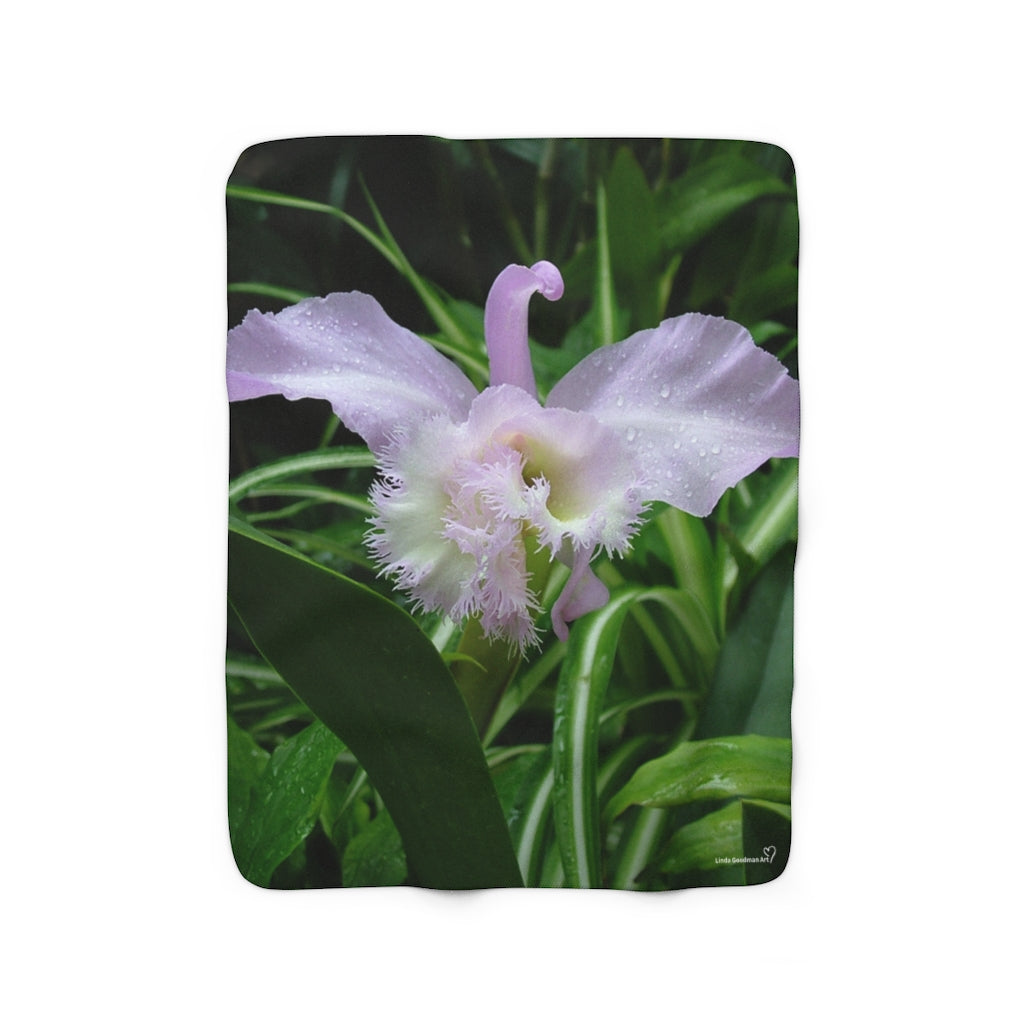 Original Art Fleece Blanket by Linda Goodman