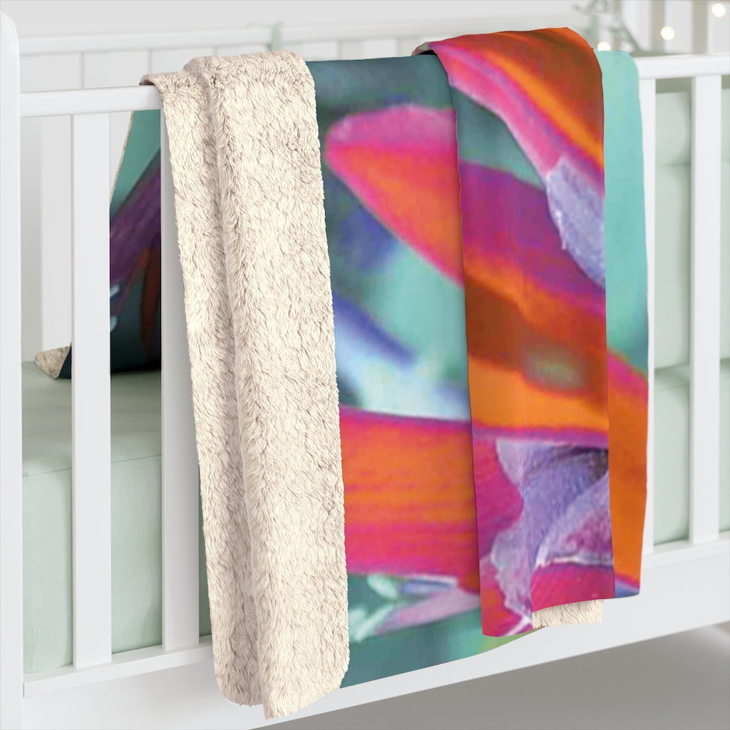 Original Art Fleece Blanket by Linda Goodman