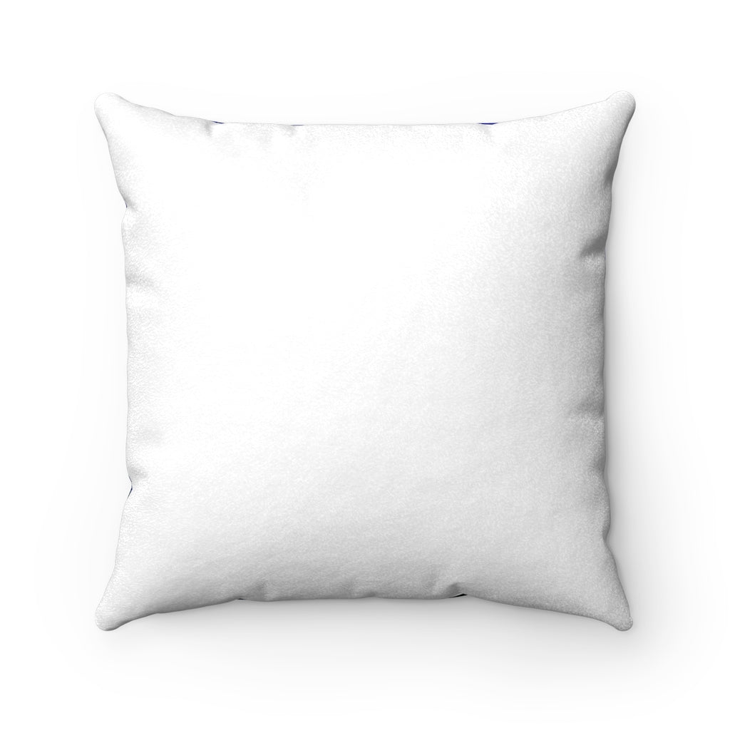 Original Art Faux Suede Square Cushion with insert by Linda Goodman