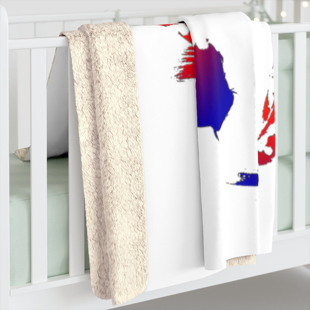 Original Art Fleece Blanket by Linda Goodman