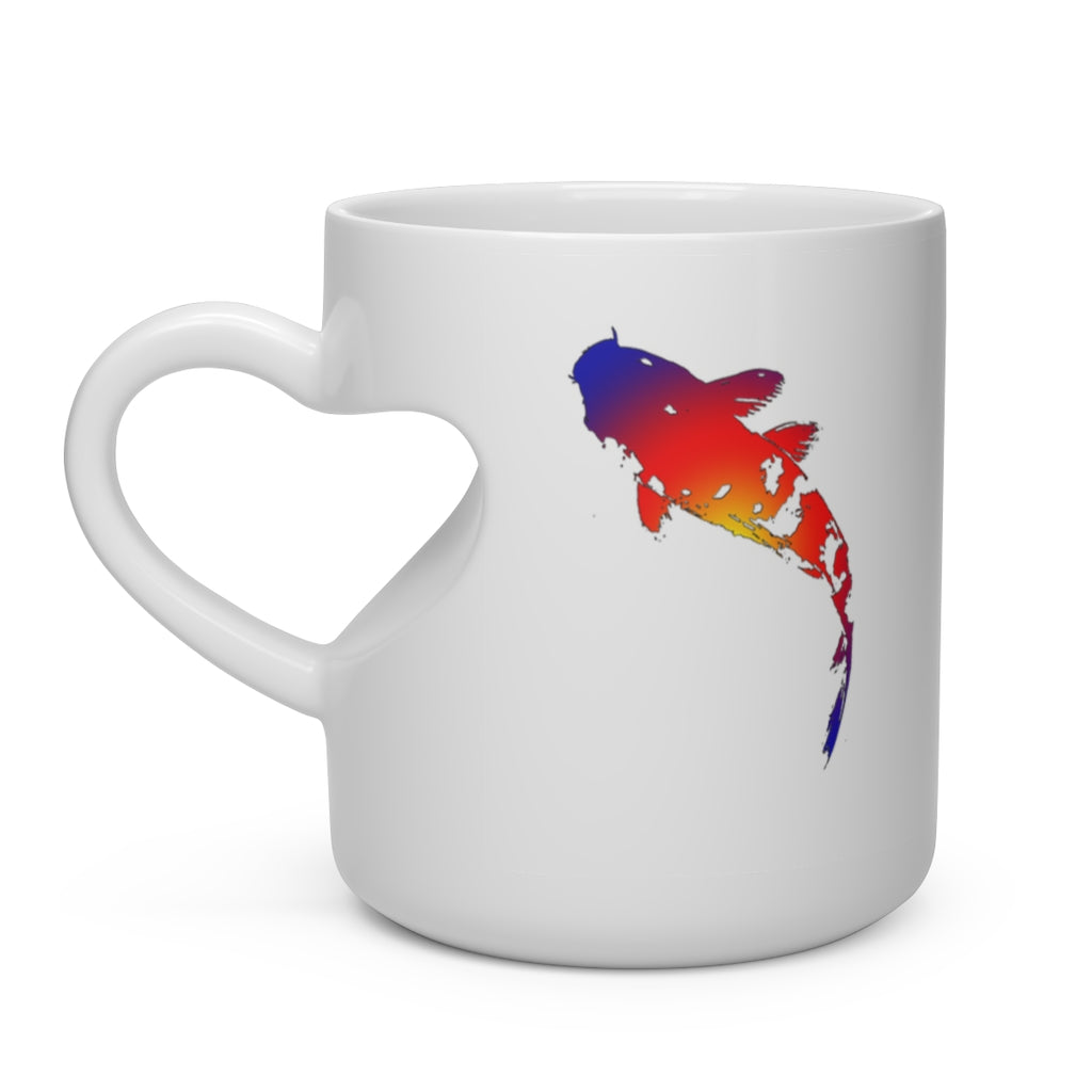 Original Art Heart Shape Mug by Linda Goodman