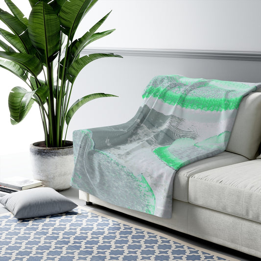 Original Art Fleece Blanket by Linda Goodman