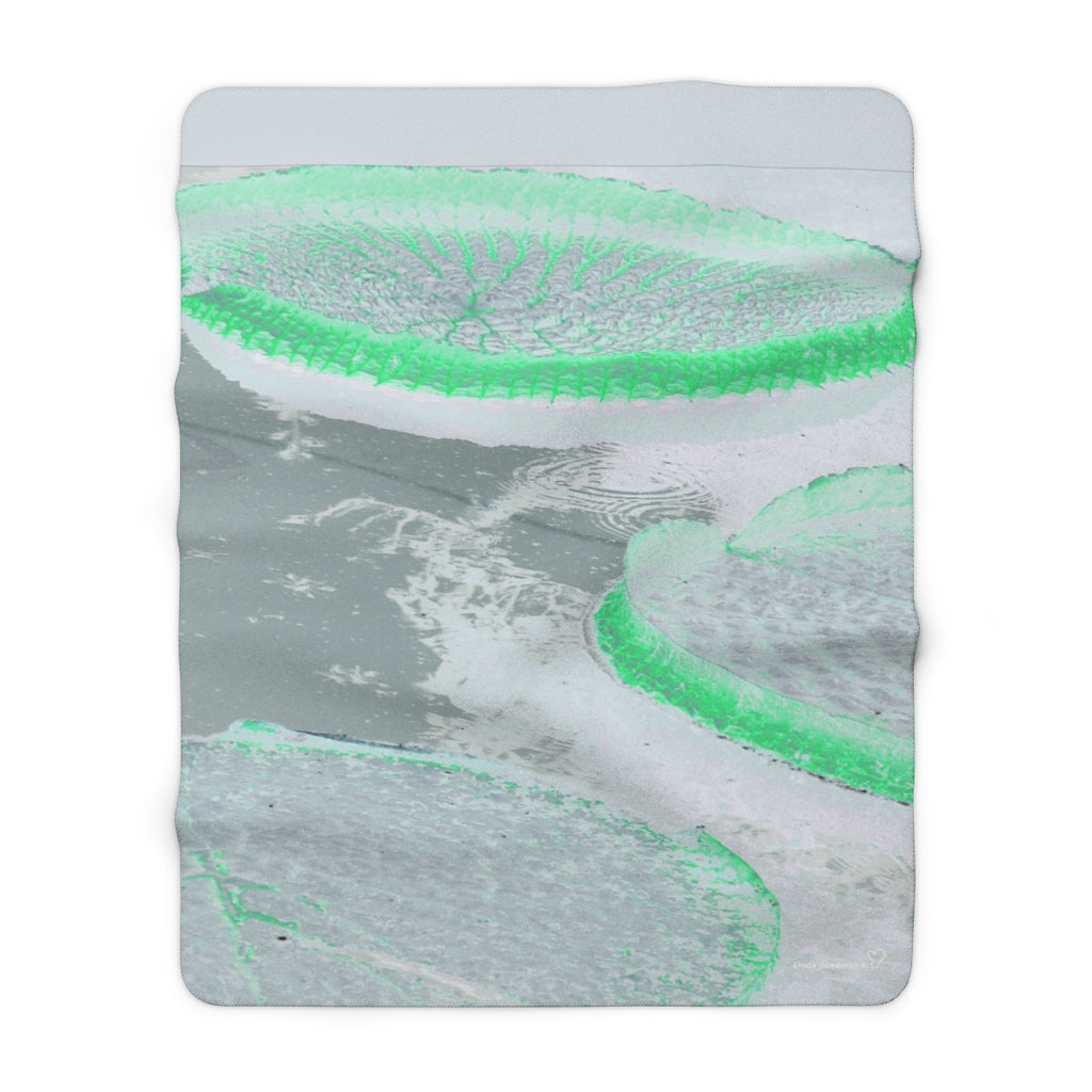 Original Art Fleece Blanket by Linda Goodman