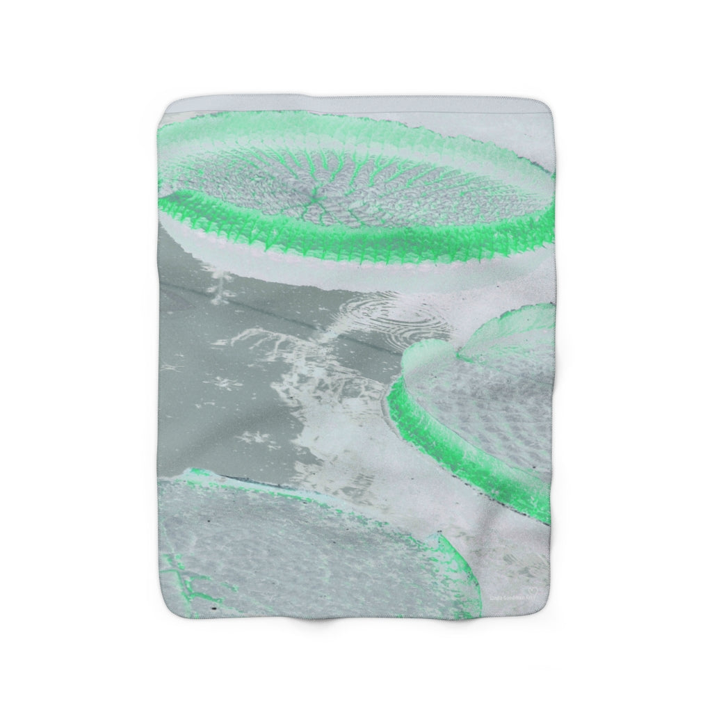 Original Art Fleece Blanket by Linda Goodman