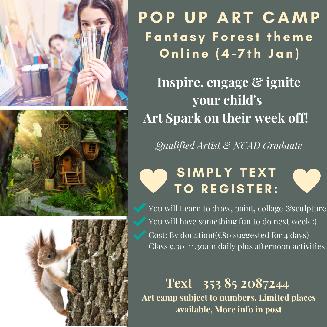 Pop Up-Fantasy Forest Art Camp Online (4th-7th Jan 2021)