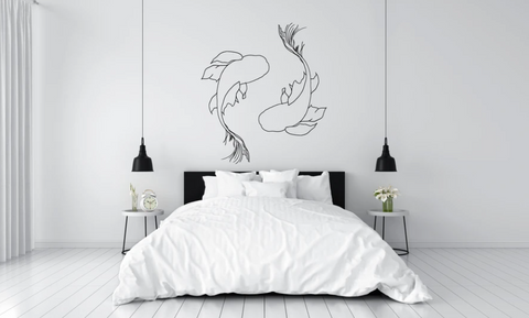 Classic Monochrome Fish-Master Bedroom