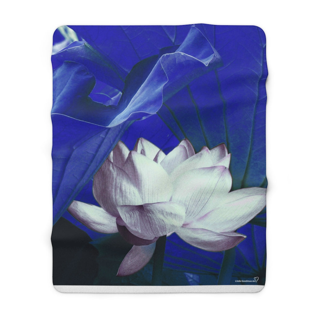 Original Art Fleece Blanket by Linda Goodman