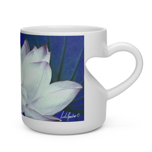 Original Art Heart Shape Mug by Linda Goodman