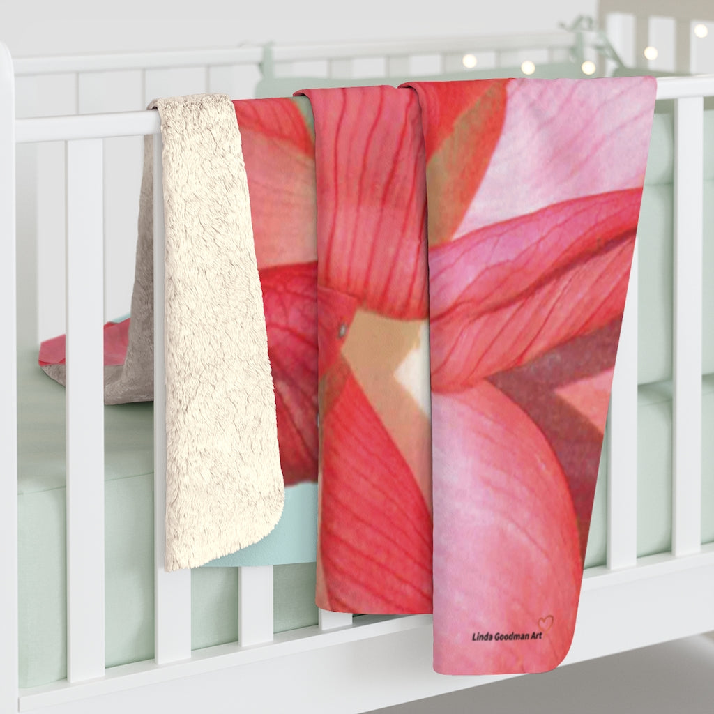 Original Art Fleece Blanket by Linda Goodman