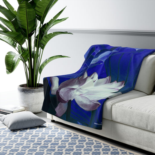 Original Art Fleece Blanket by Linda Goodman