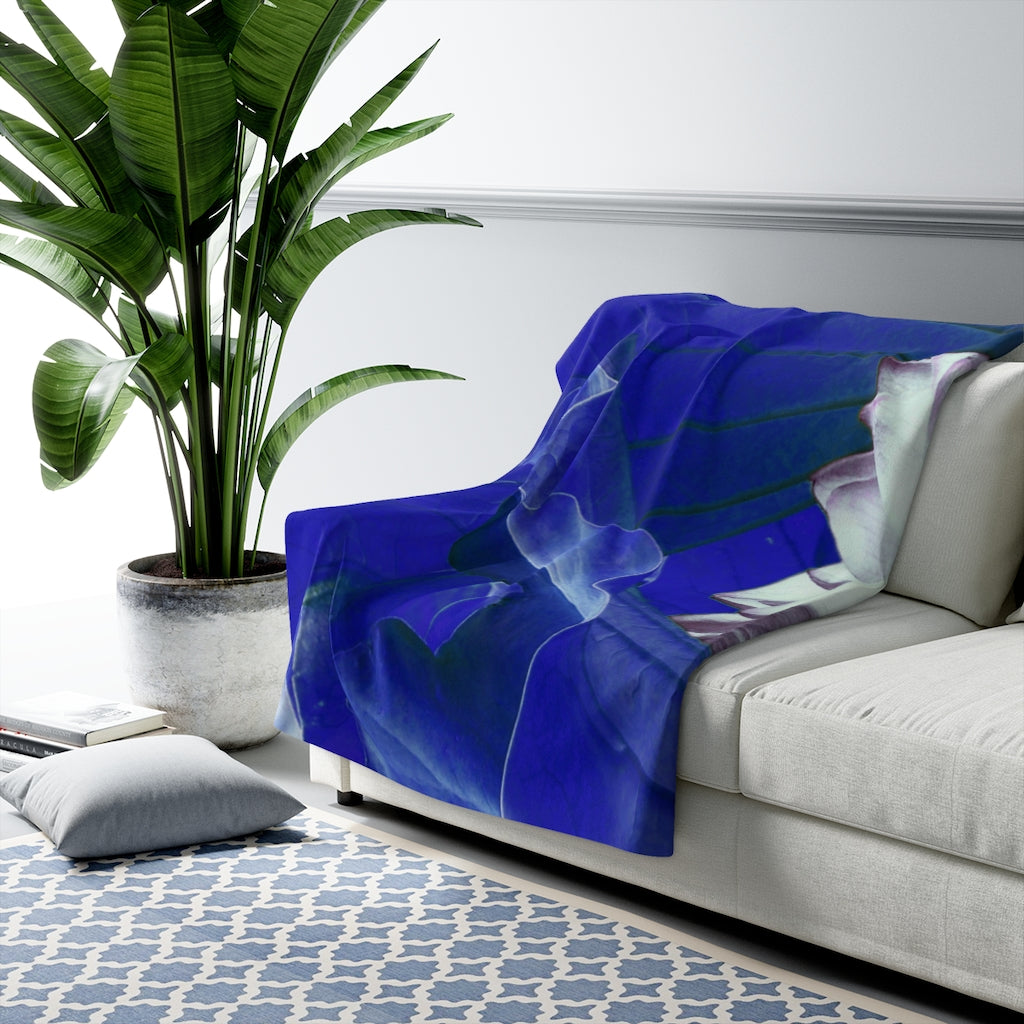 Original Art Fleece Blanket by Linda Goodman