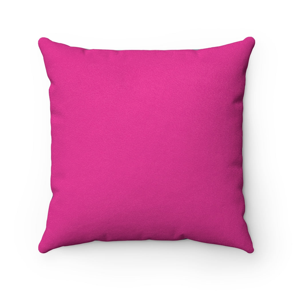Original Art Faux Suede Square Cushion with insert by Linda Goodman