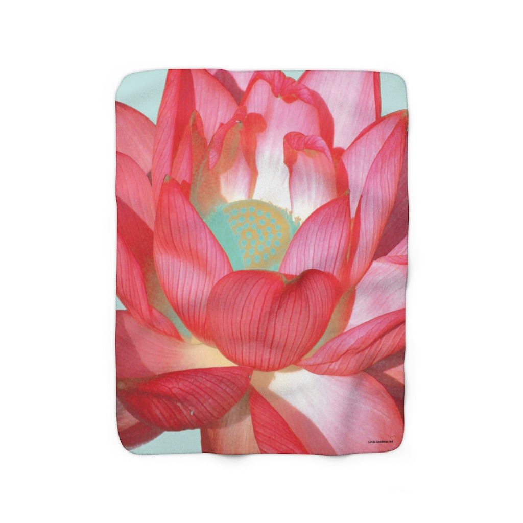 Original Art Fleece Blanket by Linda Goodman