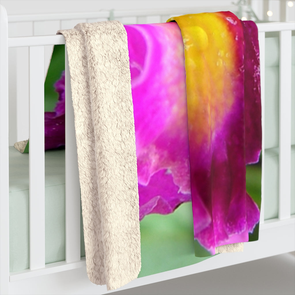 Original Art Fleece Blanket by Linda Goodman