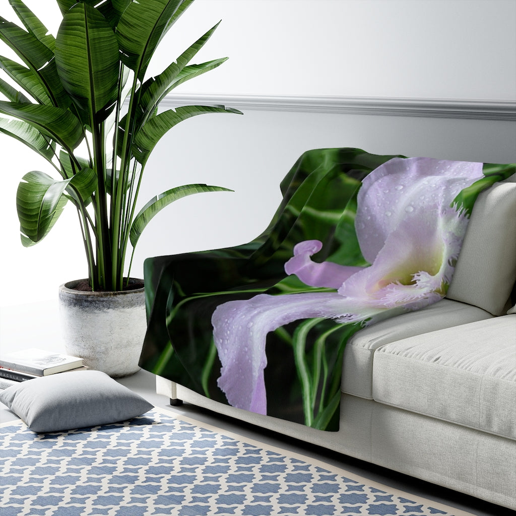Original Art Fleece Blanket by Linda Goodman