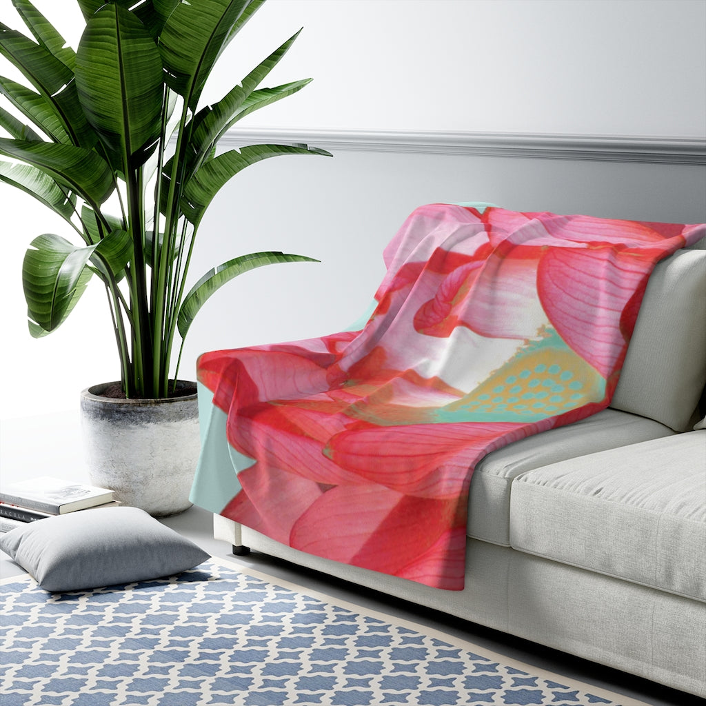 Original Art Fleece Blanket by Linda Goodman