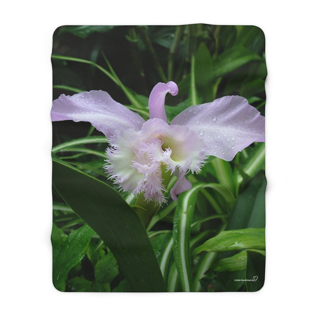 Original Art Fleece Blanket by Linda Goodman
