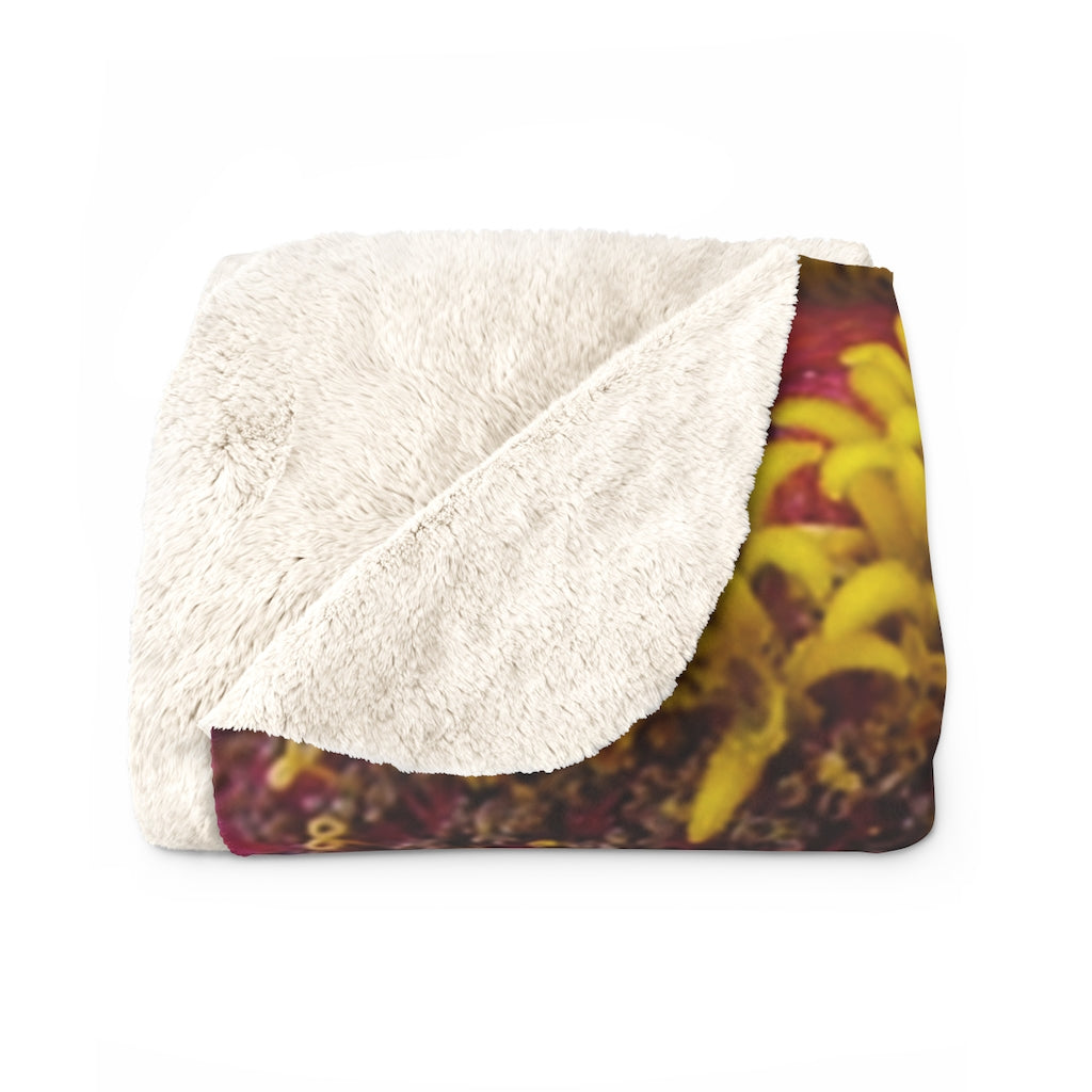 Original Art Fleece Blanket by Linda Goodman