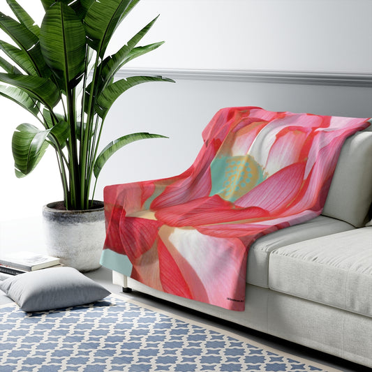 Original Art Fleece Blanket by Linda Goodman